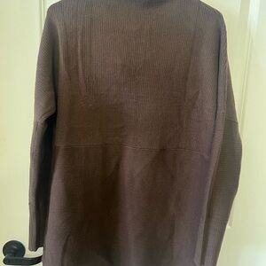 Women's Turtleneck Sweater in Rich Brown